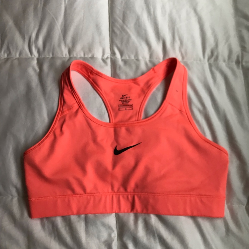 Nike sports bra neon orange
